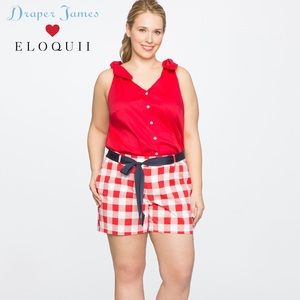 NWOT Draper James Parton Check Short